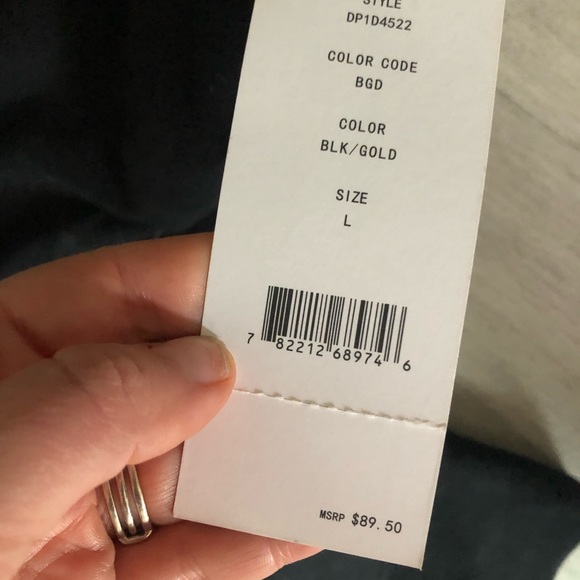 DKNY SPORT Black Long Sleeve Hooded Dress NWT in Size L - Picture 5 of 6